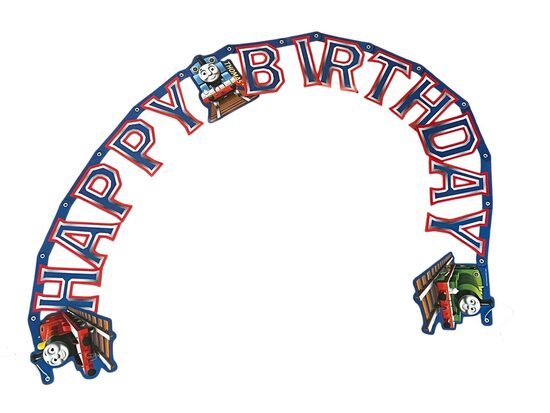 Dzimšanas dienas baneris, dekorācija Happy birthday, Thomas 1,80m